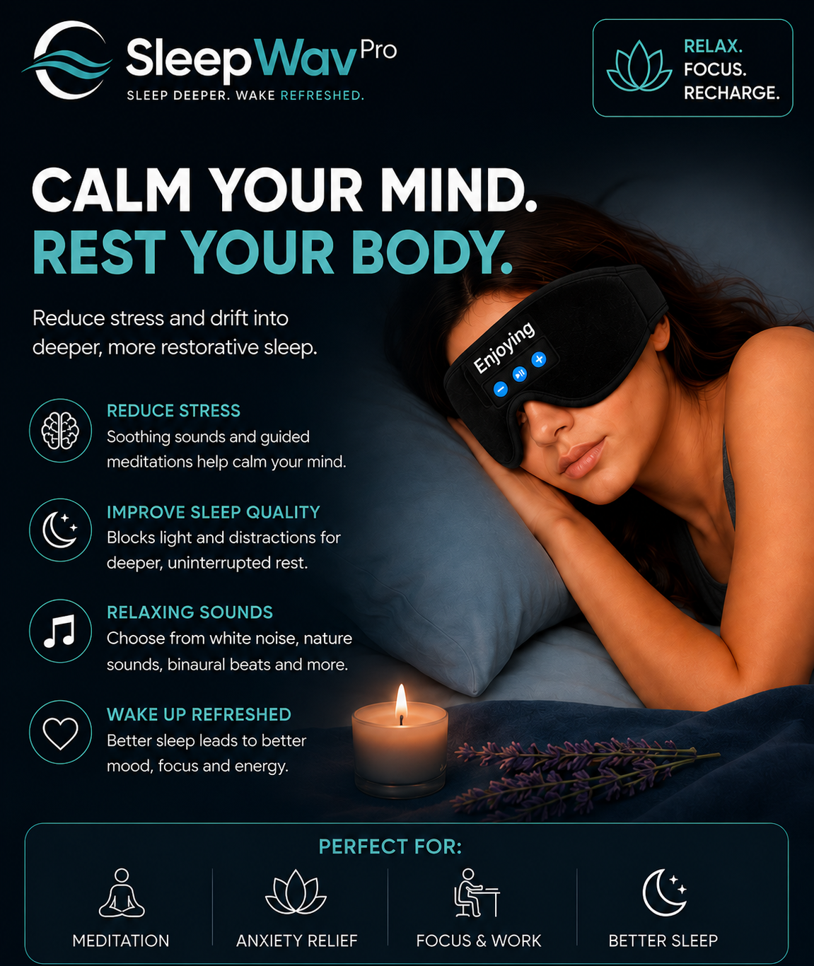 SleepWav Pro Bluetooth Sleeping Mask
